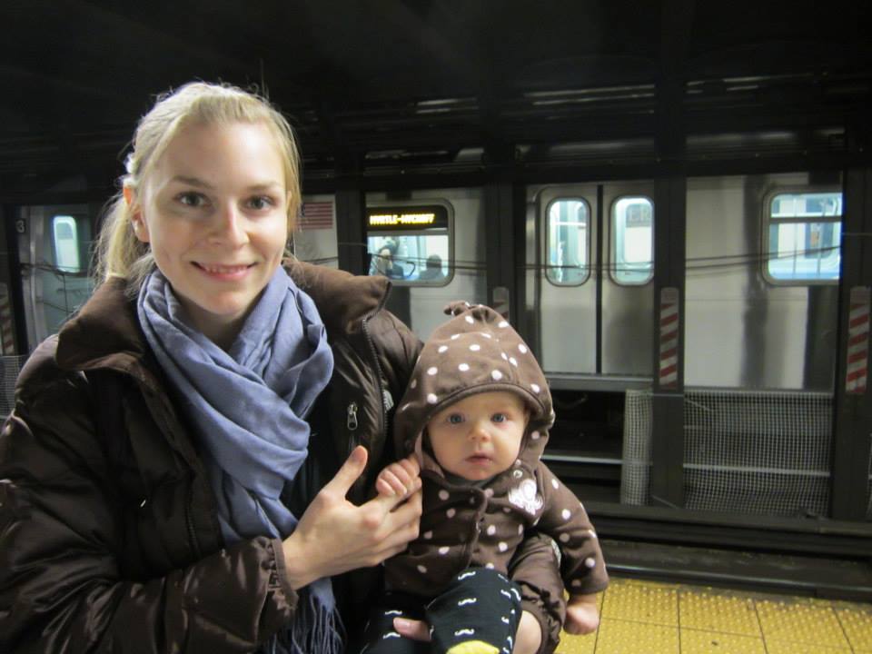 Edie was less than thrilled about the subway. 