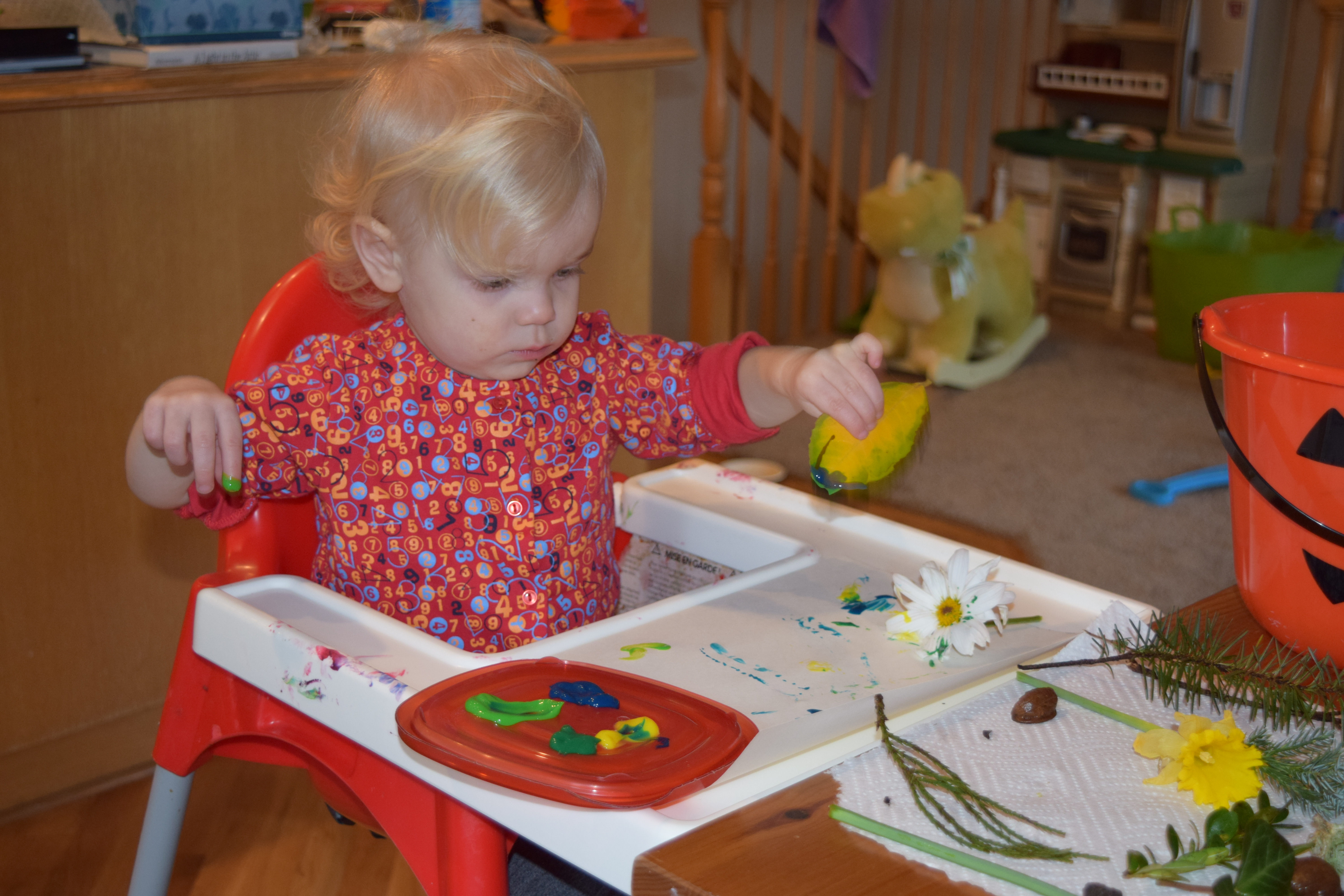 Toddler Nature Painting - ten Thousand Hour Mama