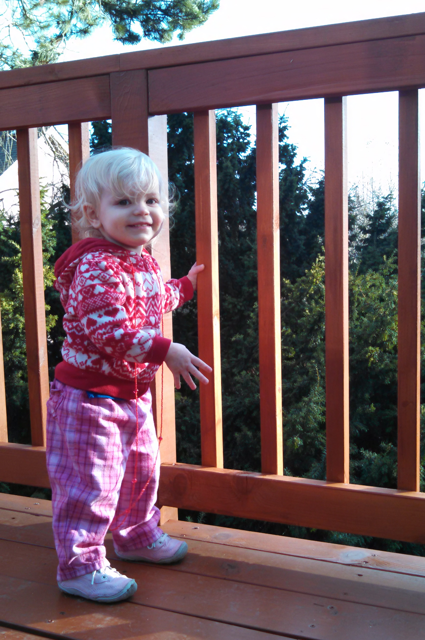 Toddler deck smiles - Ten Thousand Hour Mama