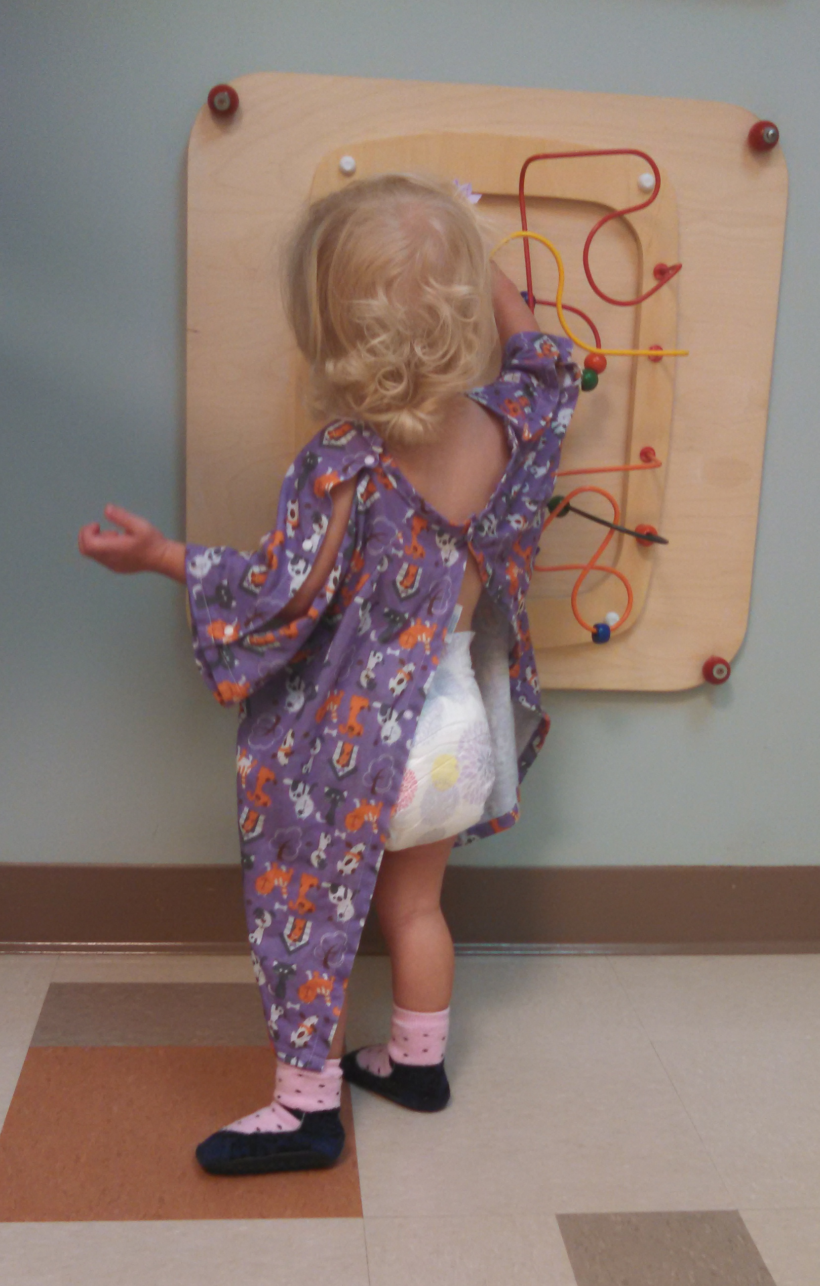 Why aren't adult hospital gowns this cute?