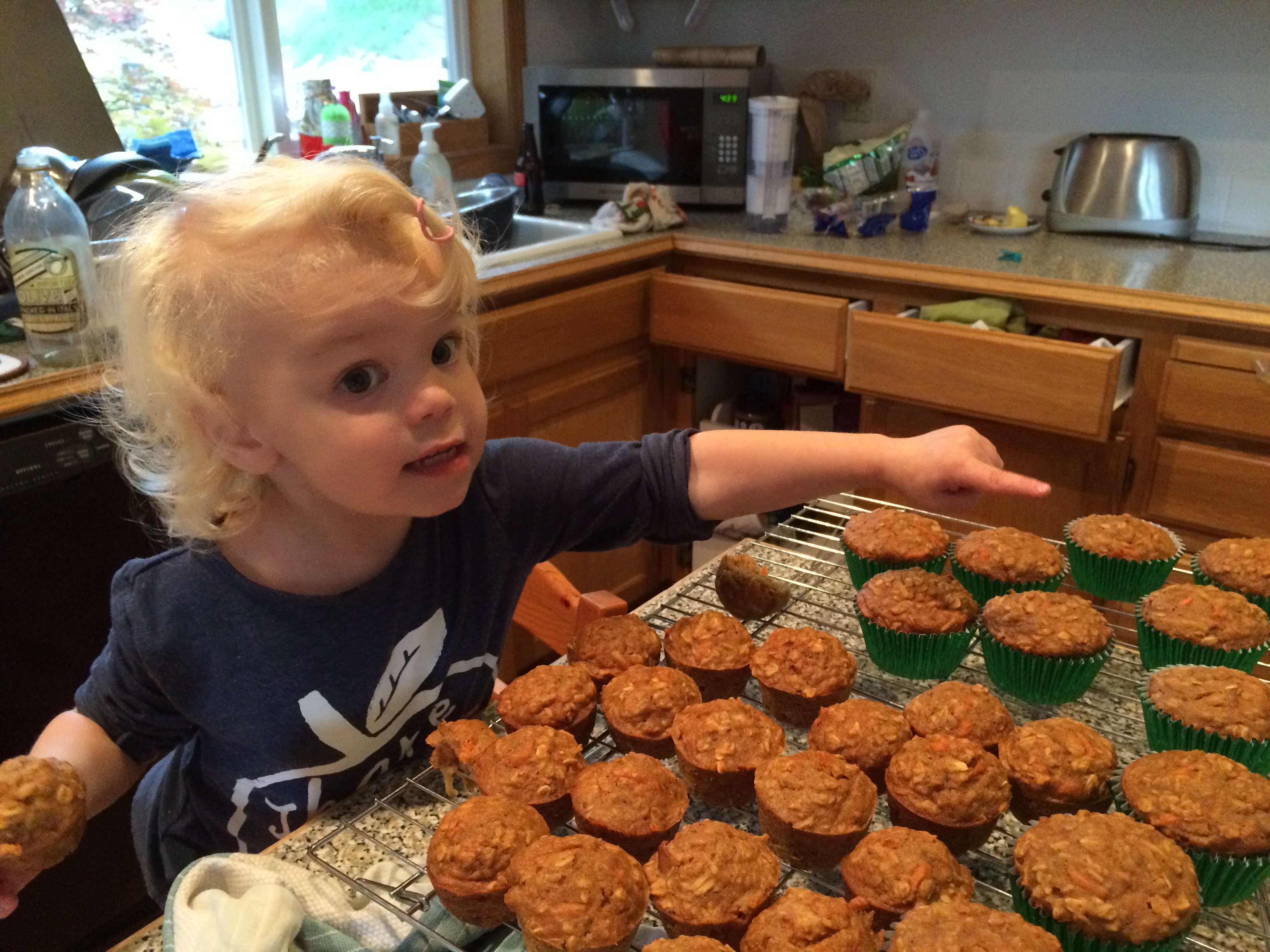 Toddler healthy apple carrot muffins recipe
