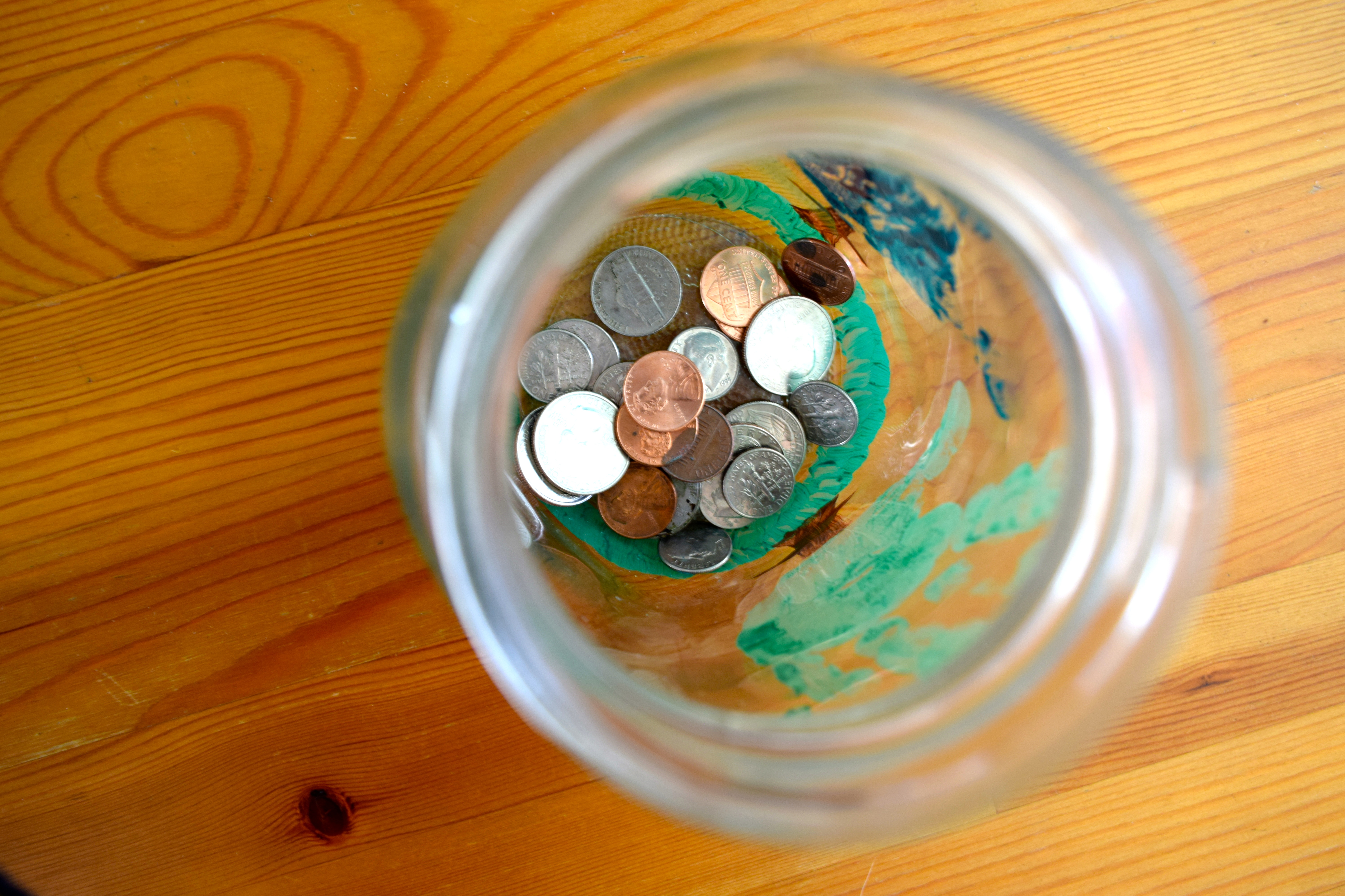 Watch your Money Grow Change Jar